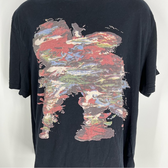 PRPS Shirt Men 2XL Black Red Bruised Never Broken Crippled Angel Graffiti Cotton - Picture 2 of 5